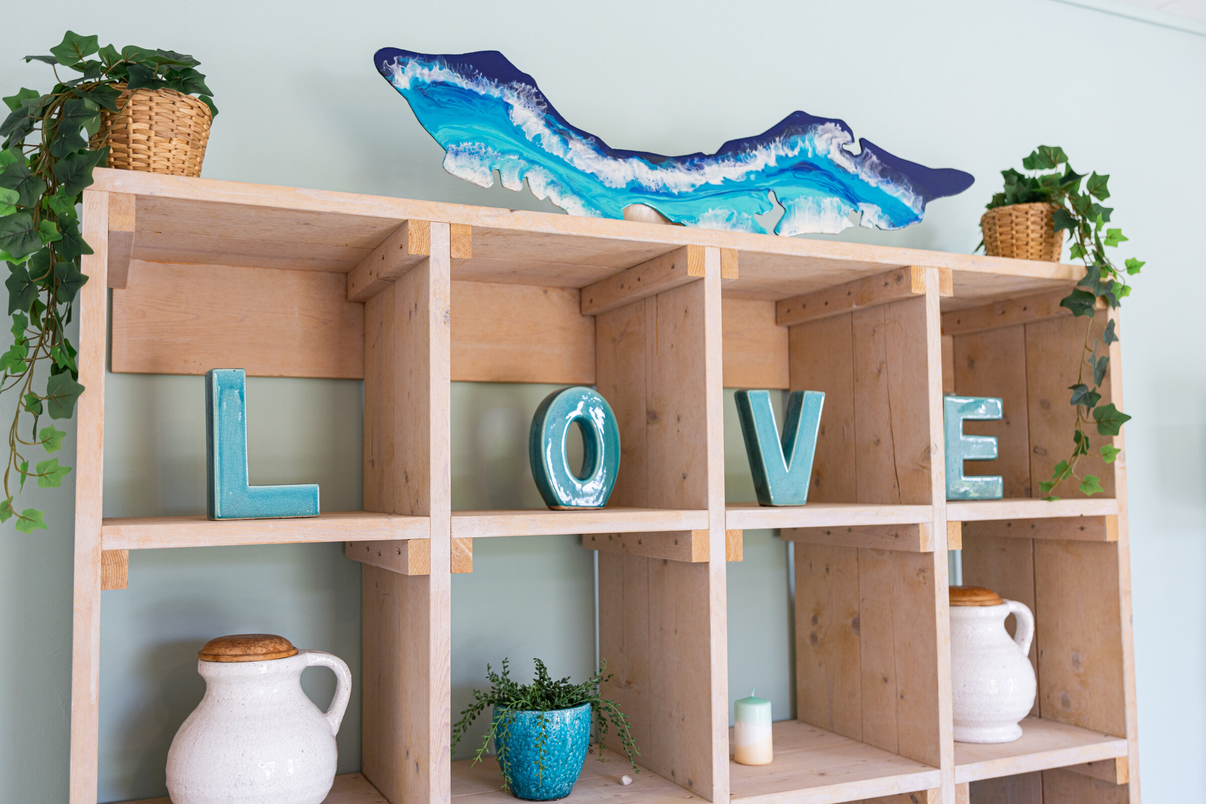 Caribische decoratie in Appartement Out of the Blue